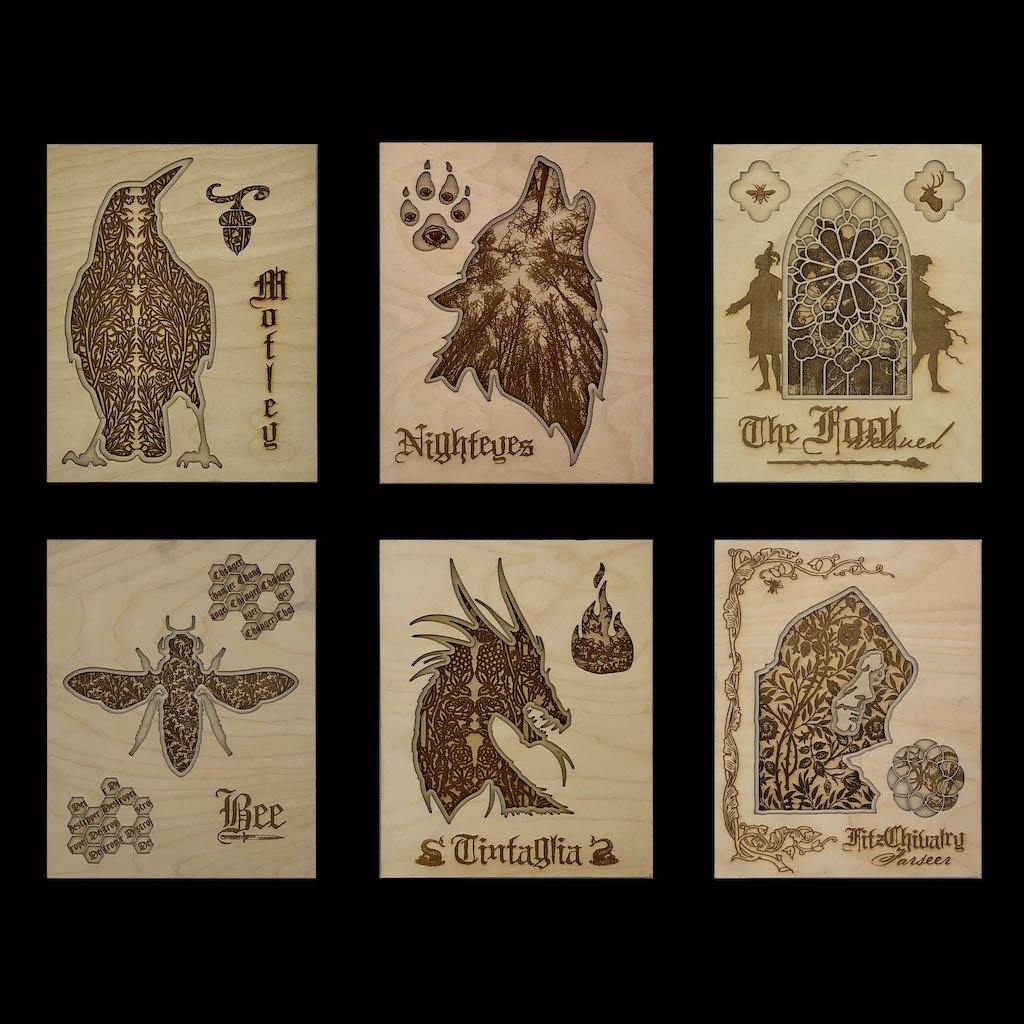 8x10 Realm of the Elderlings Character Fanart Collection - MercuryElement