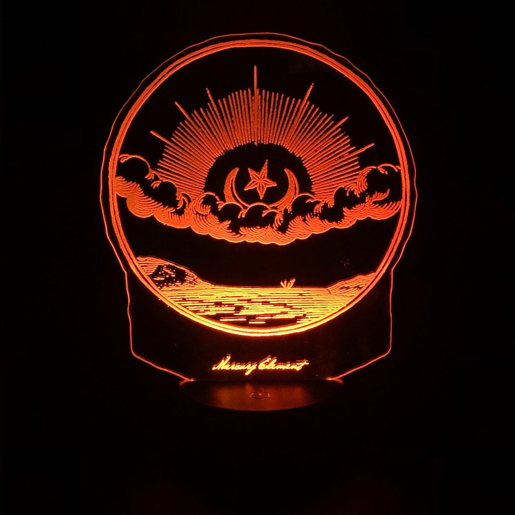 Moon & Star - LED illuminated Mystical Antiquaria artwork