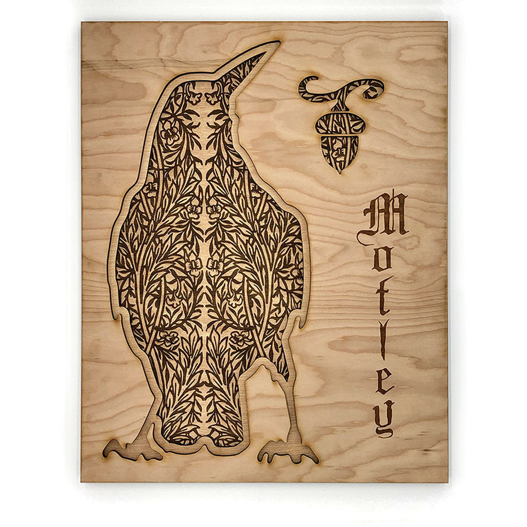 Motley - From our Realm of the Elderling character collection. This was created from 3 stacked layers of 1/4" birch plywood.