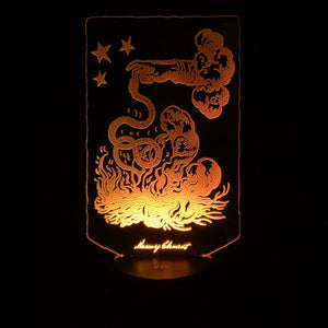 Snake from the Fire - LED illuminated Mystical Antiquaria artwork